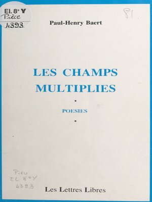 cover image of Les champs multipliés